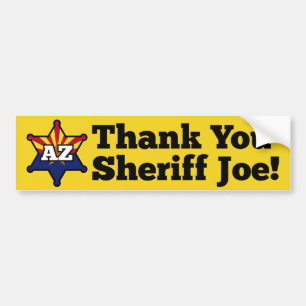 Danke Sheriff Joe! Autoaufkleber