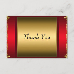 Danke Sie Rot Gold Danke Karte