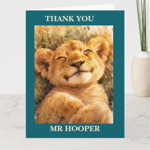 Danke Sleepy Lion Card,