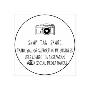 Danke Snap Tag Teilen Soziale Medien Gummistempel