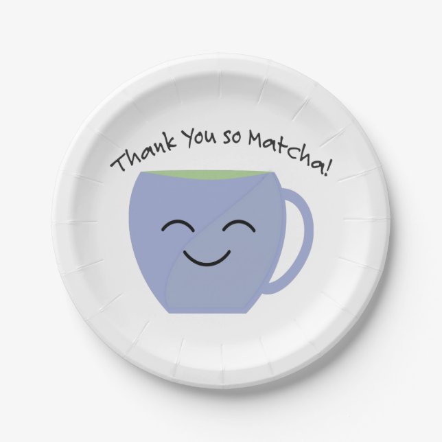Danke, So Matcha Pappteller (Vorderseite)