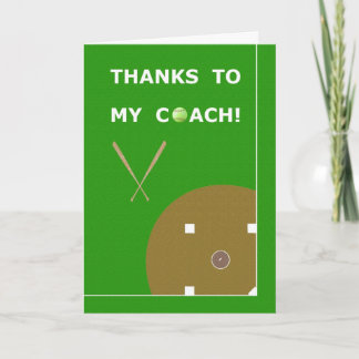 Danke Softball-Trainer-Gruß-Karten u. Geschenke