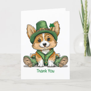 Danke St. Patrick's Day Corgi Dog