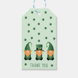 Danke St Patricks Day Gnome Geschenkanhänger