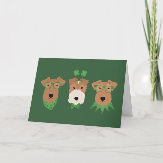 Danke St Patricks Day Welsh Terrier Dogs (Vorderseite)