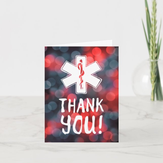 Danke, Star des Lebens bokeh Karte (Vorderseite)