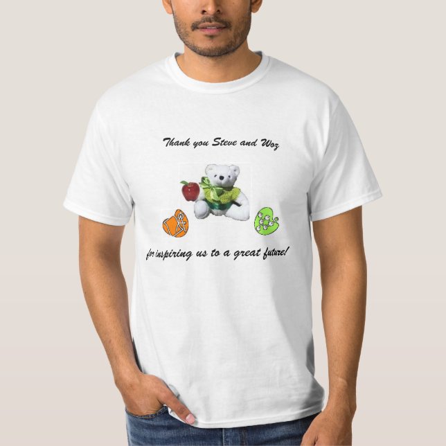 Danke Steve und Woz Shirt (Vorderseite)