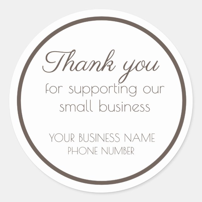 Danke, Sticker! Runder Aufkleber (Vorderseite)