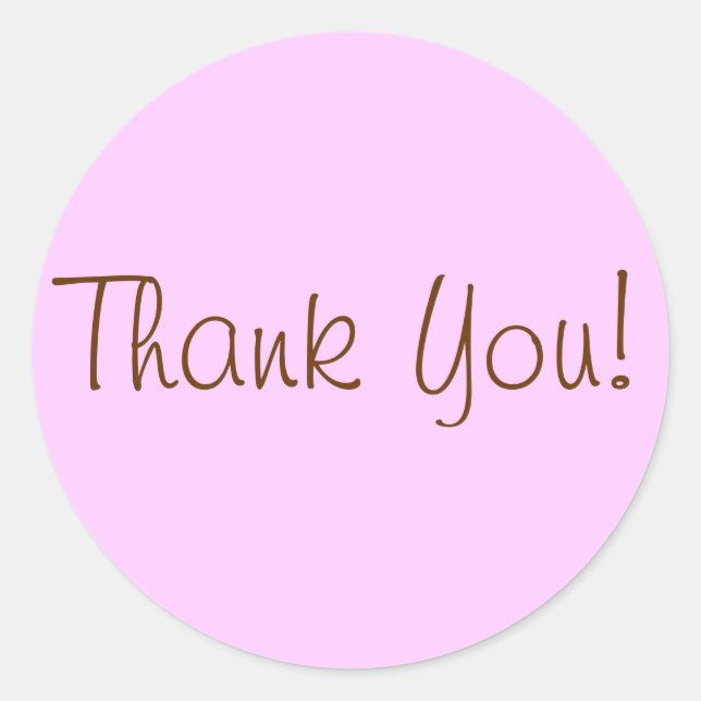 Danke Stickers! Runder Aufkleber (Vorderseite)