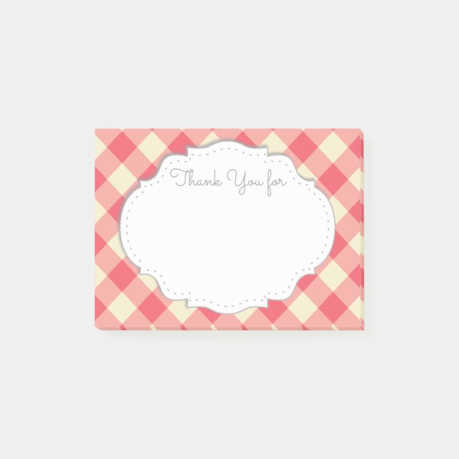 Danke, Sticky Notes Post-it Klebezettel (Vorderseite)