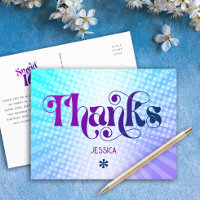 Danke Sweet 16 Groovy Lila Blue Gradient