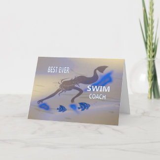 Danke, Swim Coach Dankeskarte