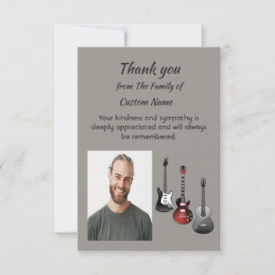 Danke Sympathie Musik Gitarren Karte