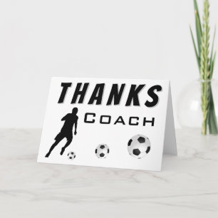 Danke Trainer Fußballspieler Danke Karte