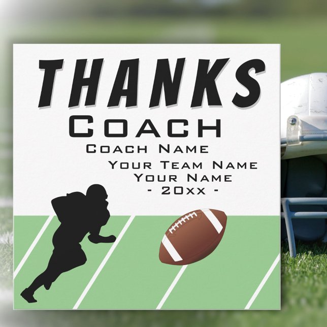 Danke Trainer Fußballspieler Extra Größe  (Von Creator hochgeladen)