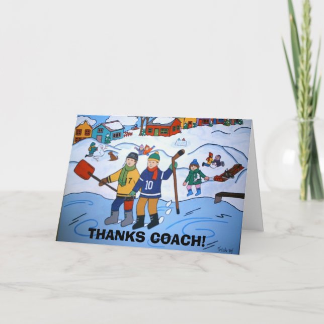 DANKE TRAINER Karte (Vorderseite)