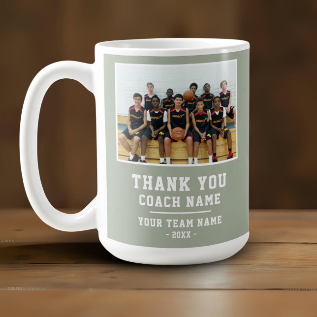 Danke Trainer Teamname Foto Kaffeetasse (Von Creator hochgeladen)