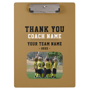Danke Trainer Teamname Foto Klemmbrett