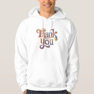 Danke Typografie: Dankbarkeit im Stil Hoodie