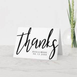 Danke Typografie Schwarz und Weiß
