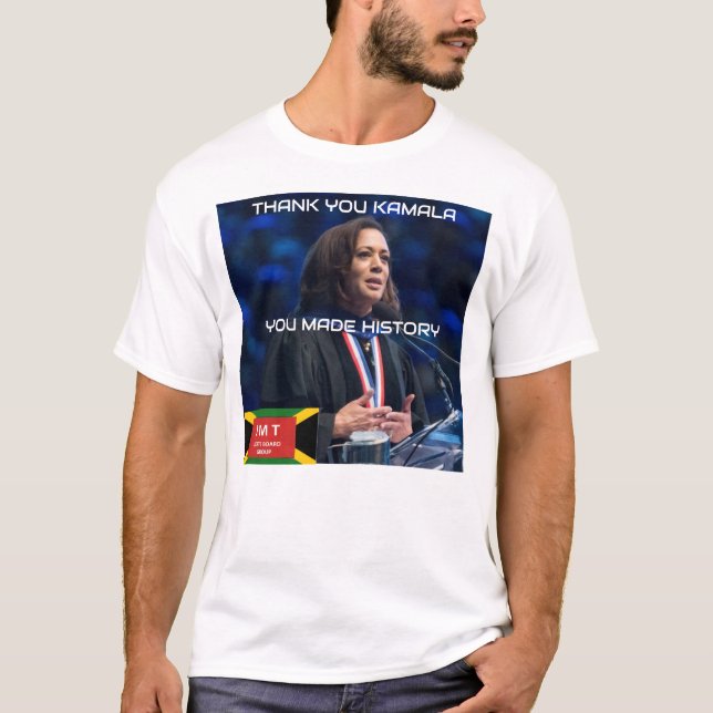 DANKE U KAMALA. Männer Basic T-Shirt (Vorderseite)