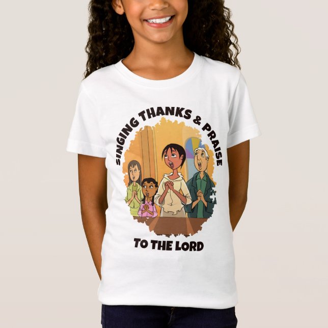 DANKE UND PRAISE Mama Tochter Kinder T-Shirt (Vorderseite)