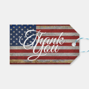Danke USA-Flagge 4. Juli Amerika Geschenkanhänger