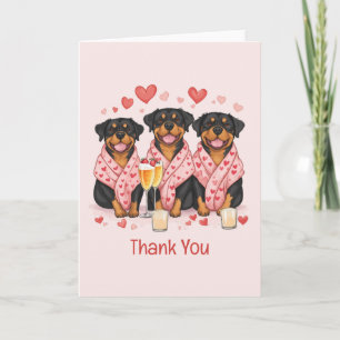 Danke Valentinstag Rottweiler Hunde