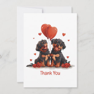 Danke Valentinstag Rottweiler Hunde