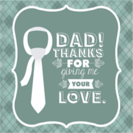 Danke Vater für Ihre bedingungslose Liebe Aufkleber