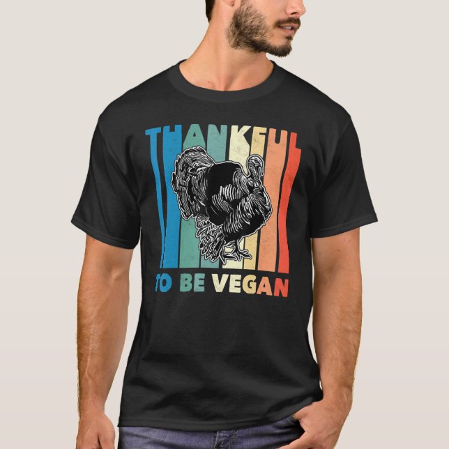 Danke, Vegan Erntedank Vegetarier Costu sein T-Shirt (Vorderseite)
