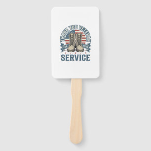 Danke Veteran Patriotische Stiefel Service Shirt_1 Fächer