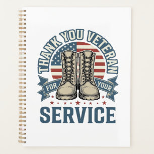 Danke Veteran Patriotische Stiefel Service Shirt_1 Planer