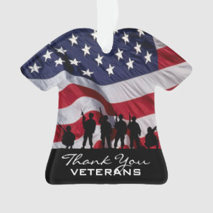 Danke Veterane - Soldat-Silhouette Ornament