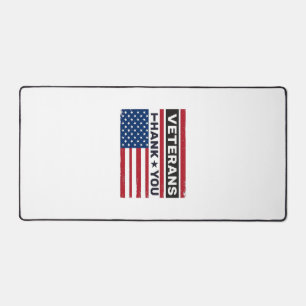 Danke Veteranen Distressed Flagge Vektor Design_1 Schreibtischunterlage