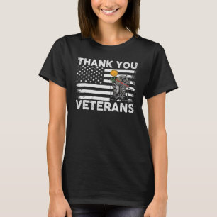 Danke Veteranen Kampfstiefel Stolze Soldaten USA T-Shirt