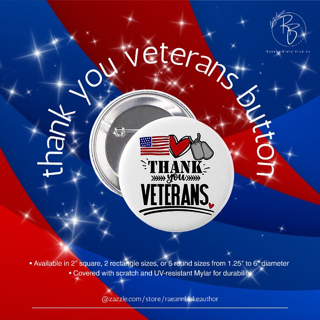 Danke-Veteranen-Knopf Button (Von Creator hochgeladen)