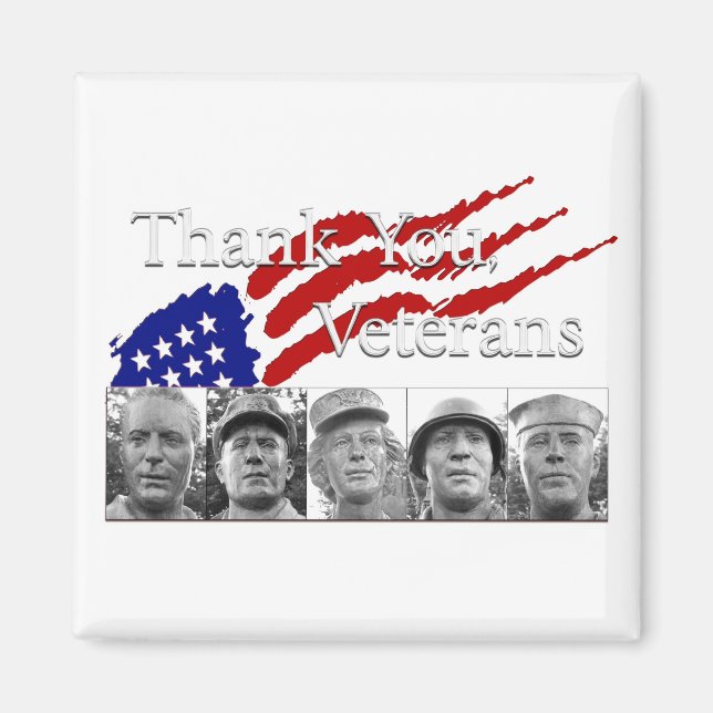 Danke Veteranen Magnet (Vorne)