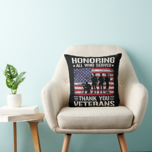 Danke Veteranen Patriotisches Militärdienst-Gesche Kissen