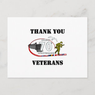 Danke Veteranen - Thank you veterans Postkarte