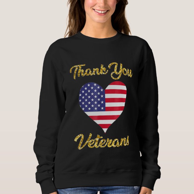 Danke Veterans Combat Boots Poppy Blume Veter Sweatshirt (Vorderseite)