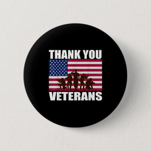 Danke veterans day Gedenktag Button