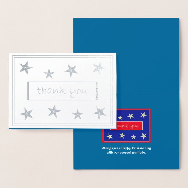 Danke Veterans Foil Card Folienkarte (Anzeige)