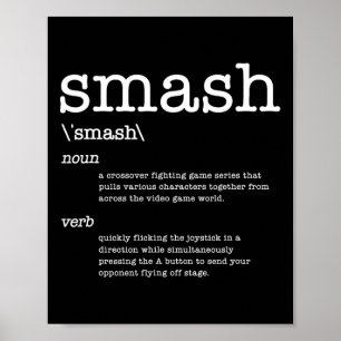 Danke Videospiele Smash Definition Videospiel  Poster