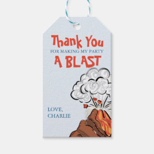 Danke Volcano Blast Geschenkanhänger
