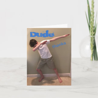 Danke, vom Jugendlichen zu kardieren Dankeskarte