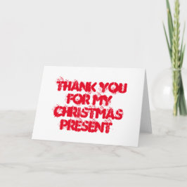 Danke während meines Weihnachtsgeschenks