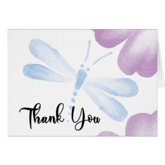 Danke, Watercolor Dragonfly Card - Anpassen