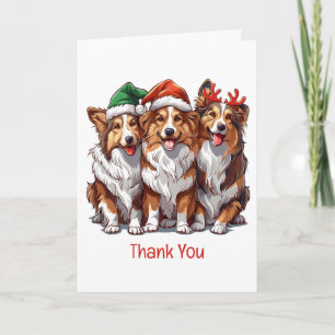 Danke Weihnachten Shetland Sheepdogs