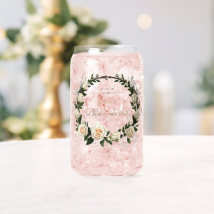 Danke Weiße Rosen & Baby’s Breath Dosenglas